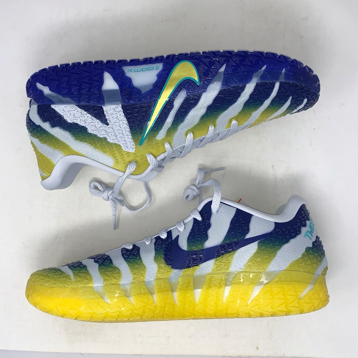 Nike Ja 3 'Murray State' Yellow Blue Sneakers, Size 12 BNIB HF2793