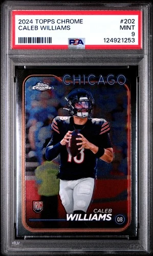 2024 TOPPS CHROME #202 CALEB WILLIAMS PSA 9