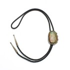 Signed Southwest Sterling Turquoise Overlay Feather Bolo Tie Lot of 2 #S5620-2 — photo 5