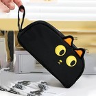 3D Black Cat Pencil Case Cute Large Capacity School Supplies Cat Lover Gift Set