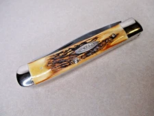 VINTAGE CASE XX USA 5254 SSP TESTED RAZOR EDGE 1976 STAG TRAPPER