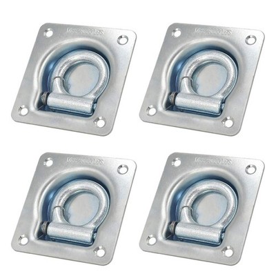 Recessed D-Ring Tie Down/Square Cargo Tie-Down Anchors/Flush Mount Tie Down A...