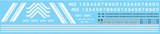 N Scale - CIT Group GP38s CITX CEFX CBFX Decals