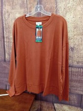 Lucky Brand Burnt Orange Long Sleeve Sweater Size XL