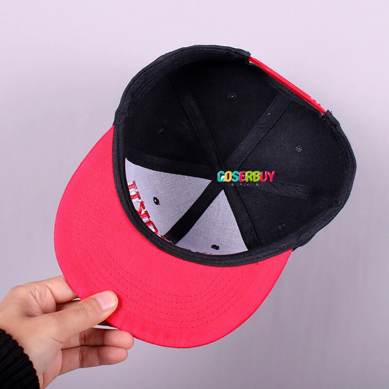 Anime SHOHOKU Cosplay Equipo de Baloncesto Sombrero Rojo Deportes Gorra de Béisbol Borde Plano Sombrero Foto 3 de 4