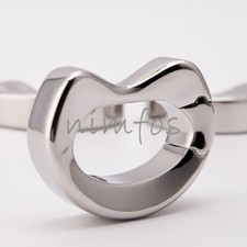 Stainless Steel Ball Stretcher Lock Ring Heavy Duty Weight Male Scrotum Pendant