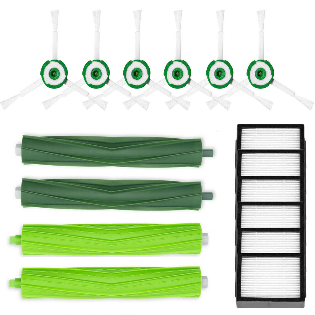 Rumba Pièces De Rechange Pour Aspirateur IRobot Roomba I7 J7 I6 I8 I3 I4 I1 E5 E6 I E Series Comprend 1 Brosse à Rouleau, Une Roue Avant Et 3 Filtres Et Une Brosse Latérale