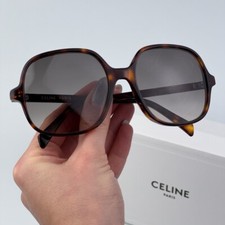 Celine Women Sunglasses Havana Gradient Brown Geometric CL40244U 52F BRAND NEW