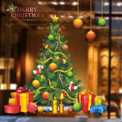 Wall Sticker Christmas Tree Decal Xmas Vinyl Arts Living Room Office Home Decor