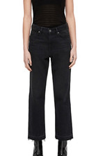 ALLSAINTS Ava Straight black distressed Jeans sz 24