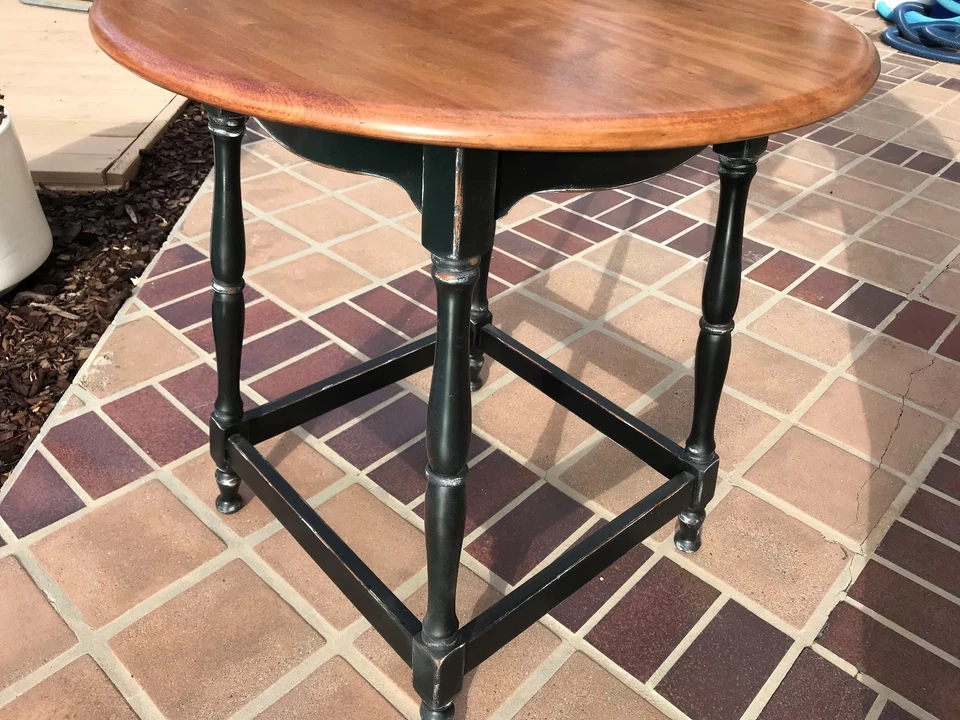 Vintage English Tavern Pub Table - Image 2 of 4