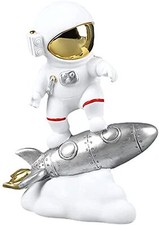 Astronaut Figurine Resin Astronaut Statues Sculpture Home Arts Crafts Desktop...