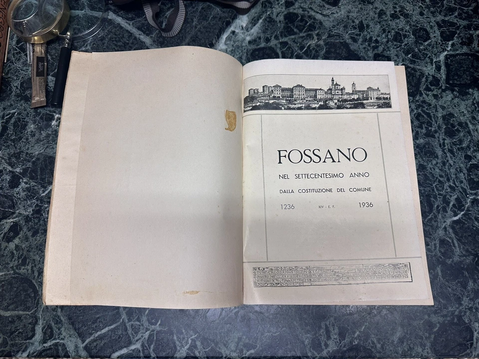 Libro Fossano Nel Settecentesimo Año De Constitución De Comune 1936 - Imagen 4 de 4