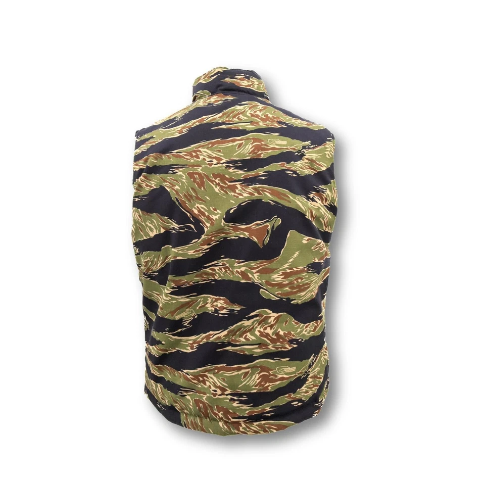 John Ownbey Tiger Stripe Cotton Ripstop Vest W/ Quilted Lining - Made in the US - Image 2 of 4