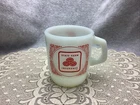 Vintage Fire King State Farm Insurance Milk Glass Stackable Coffee Mug Retro