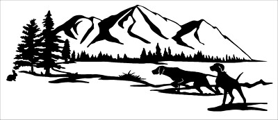 Bergwald Hund Vinyl Aufkleber Wohnmobil Camper Van Caravan Decal Grafik