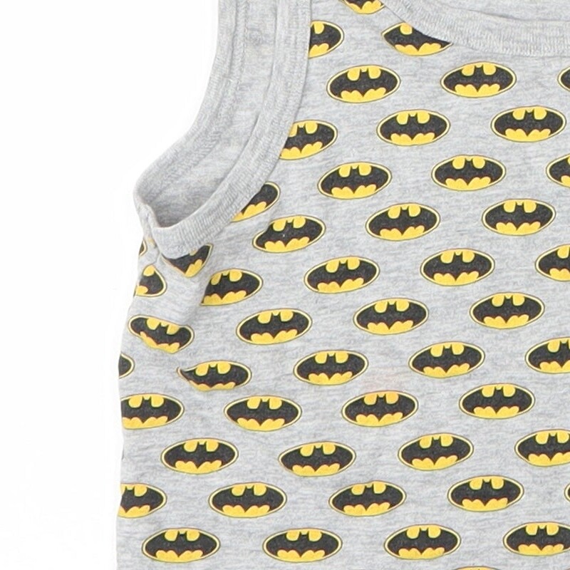 George Boys Grey Cotton blend Tank Size 3 Years - Batman image 9