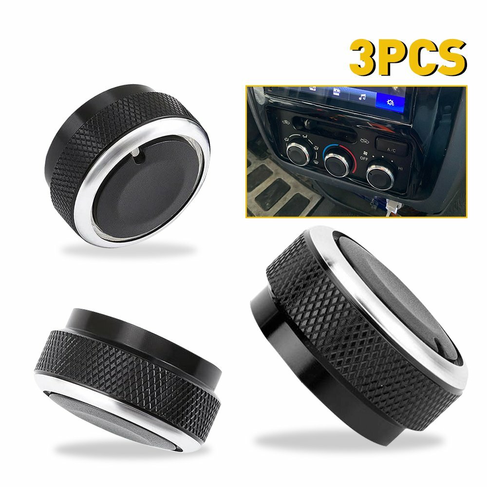 3X Control Knobs Audio Radio Fits Toyota Vios 20022006 Car Auto