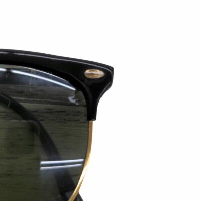 Persol Vintage Sunglasses CELLOR2 Black Gold Green Lens Fashion