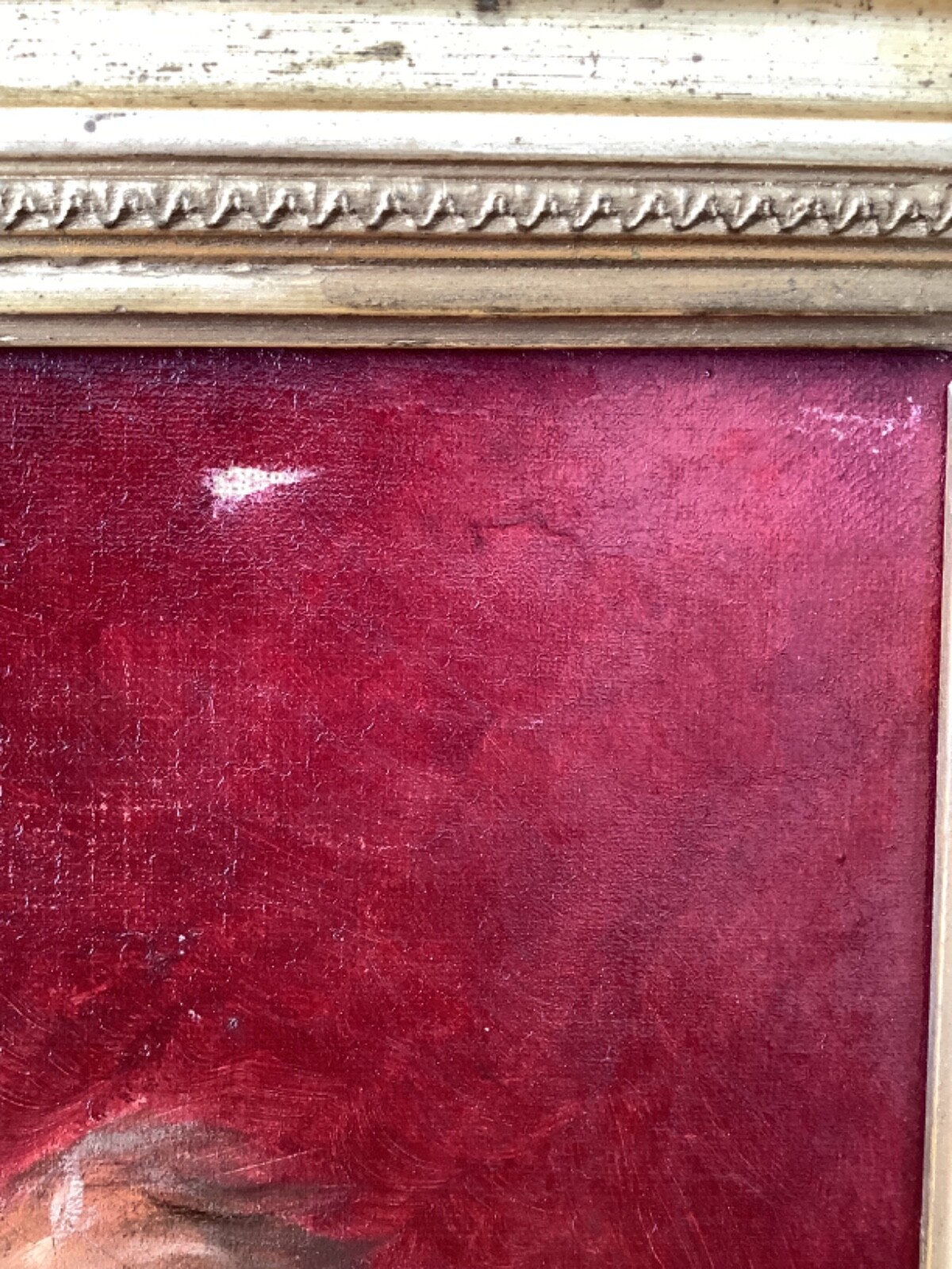 19th Century Impressionism Portrait Dog YORKSHIRE Oil Canvas Antique