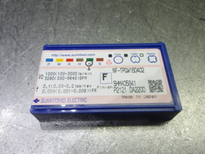 Sumitomo PCD Tipped Carbide Insert QTY1 NF-TPGA330/NFTPGW160402 DA2200 (LOC586)