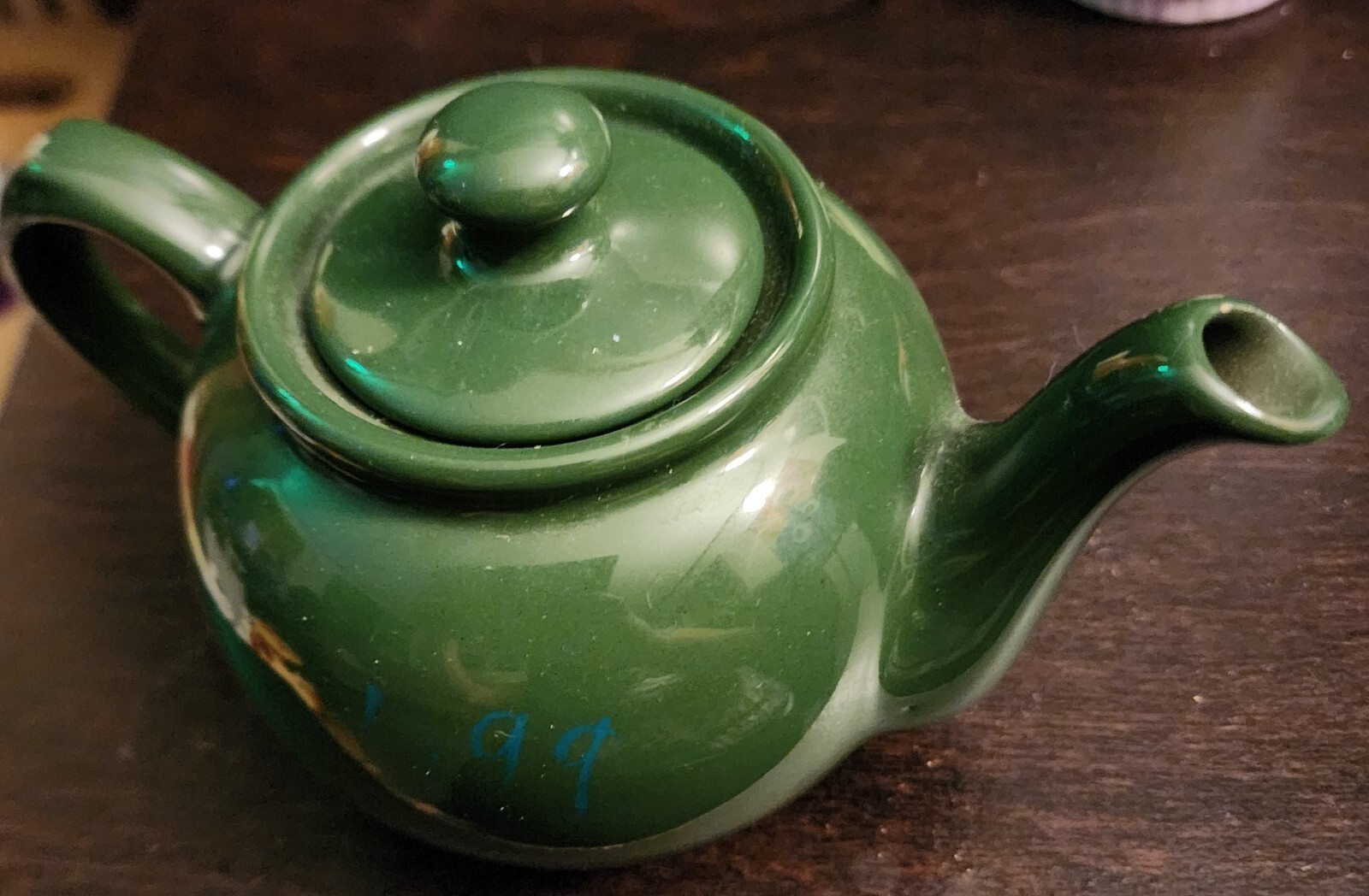Ceramic Dark Forest Green Tea Pot with Glossy Finish eBay