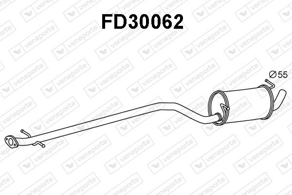 Silencieux avant Ford Transit Connect 1.8 pour rénovation avant contrôle technique