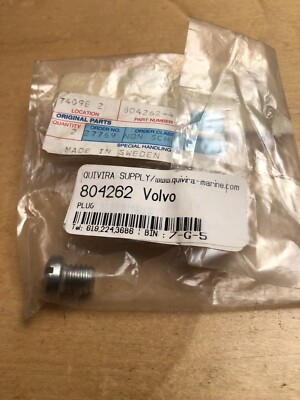 Volvo Penta OEM Plug For Jack Shaft Kit 804262 | eBay