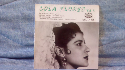 LOLA FLORES - PA SU PAPA + 3 - 7'' EP - LABEL SEECO EPL. 7.468 - MADE IN FRANCE 