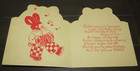 Vintage Unused MIA Three Today Birthday Card Rabbit Plays Concertina England — photo 2