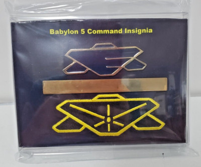 Set of 3 Full Size Earth Alliance Pin & Command Bar with Patch  in Display