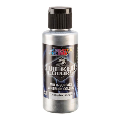 (253,00 /1l) Createx Wicked - W355 Aluminum Fine - 60ml Airbrush Farbe 116355