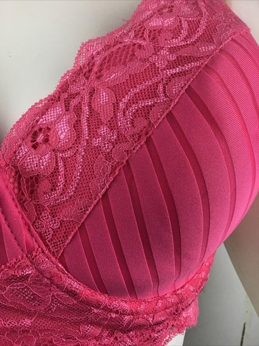 Dreamwear Bra Love Your Curves Pink/Black Adjustable Strap Bra Sz. 42D - Picture 5 of 12