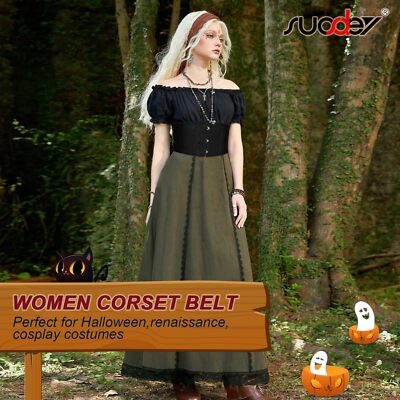 Jacquard Corset Belt for Women Underbust Boned Lace Up  display picture 1