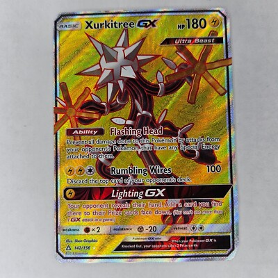 MISCUT CORNERS XURKITREE GX 142/156 SUN & MOON ULTRA PRISM MP POKEMON