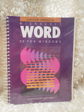 MICROSOFT WORD 2.0 Vintage Paradigm Mastery Approach Bind Notebook 01136 SEALED