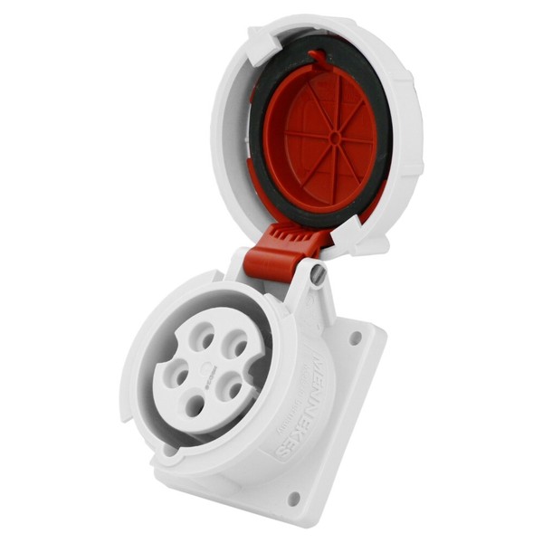 Mennekes Cee Einbausteckdose 16A 5P 400V IP67 Gerade Typ 228A Anbausteckdose-image