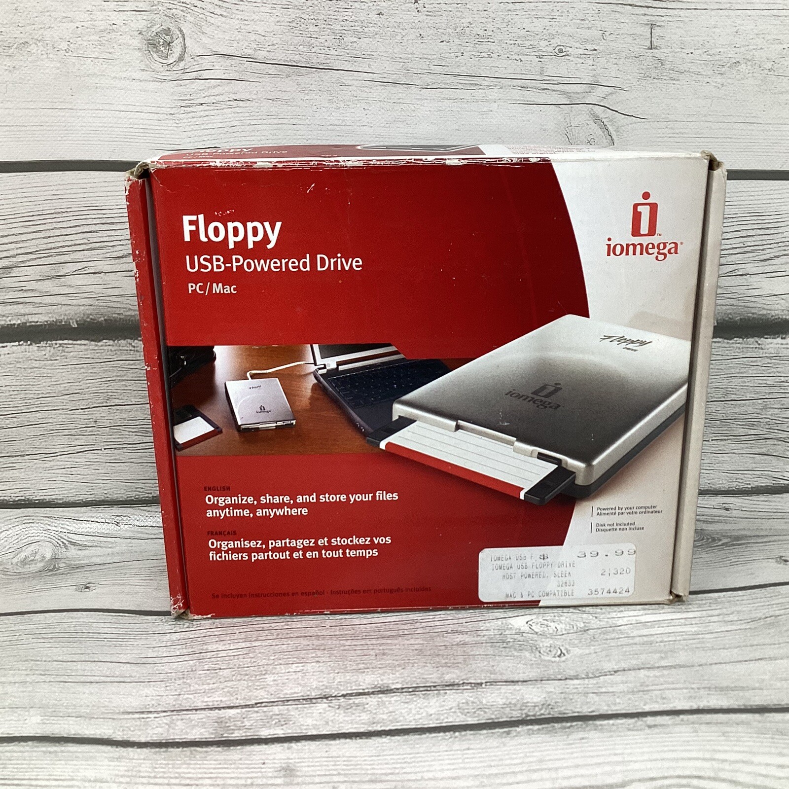 Iomega Floppy USB Powered Drive Gray Pc/Mac eBay