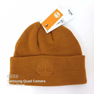 Timberland Embroidered Logo Ribbed Knit Cuff Beanie Skull  display picture 2