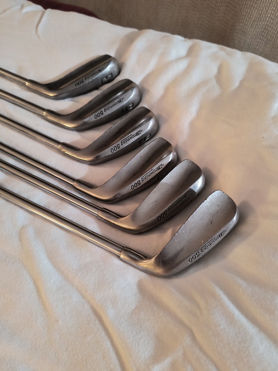 ①　Browning 500 アイアンセット 9本　ビンテージ Browning 500 golf irons 3, 5, 6, 7, 8, and 9 irons. | eBay