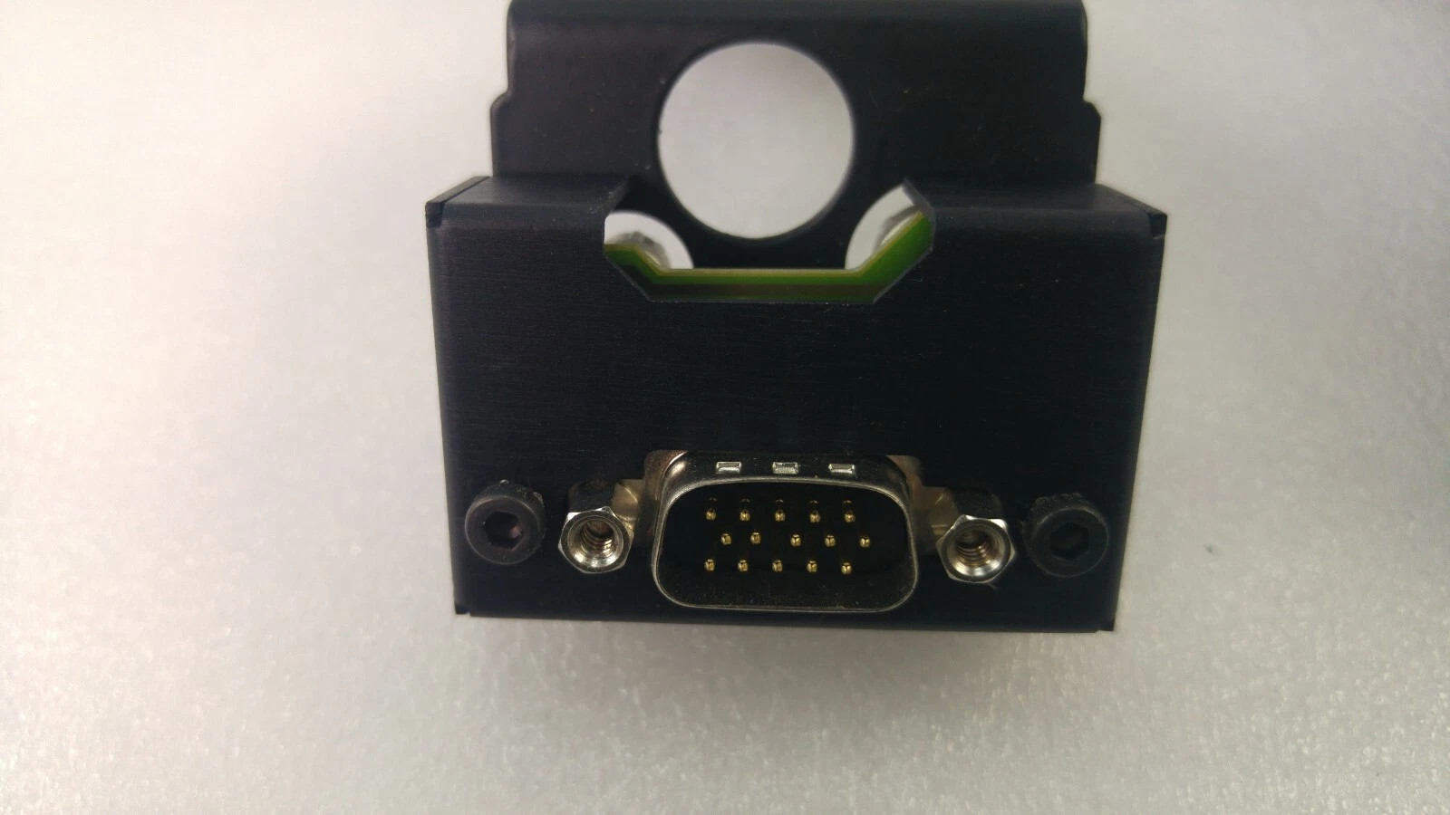 Back of the JAI camera adapter with a 15-pin HD15 D-sub connector