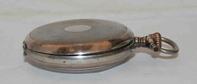 Montre De Poche Ancienne Lobner Kaiser Argent 800 - Mécanique à Remontage Manuel - À Restaurer