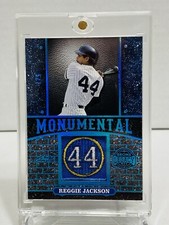 REGGIE JACKSON 5/7 NY YANKEES 2024 LEAF BRONX LEGACY MONUMENTAL RELIC #44