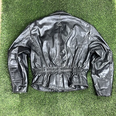 Schott Perfecto Leather Motorcycle Jacket Womens 14 80s 116W 3