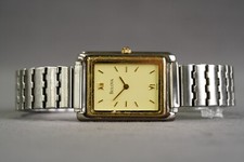 Bulova 98A44 Two Tone 26mm Mens Stretch Band Wrist Watch
