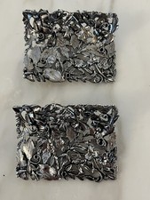 Vintage MUSI Shoe clips Rectangle Leaves and Vines