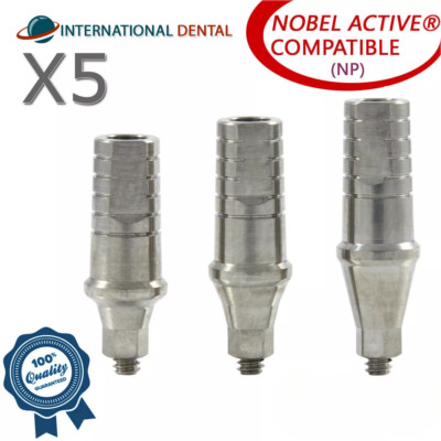5 Straight Shoulder Prosthetic NP For Nobel Bi0care Active Hex Dental Fixture