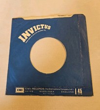 UK 45 RPM 7" RECORD SLEEVES CO. SINGLE SLEEVE SEE PHOTO Invictus Record SLV402