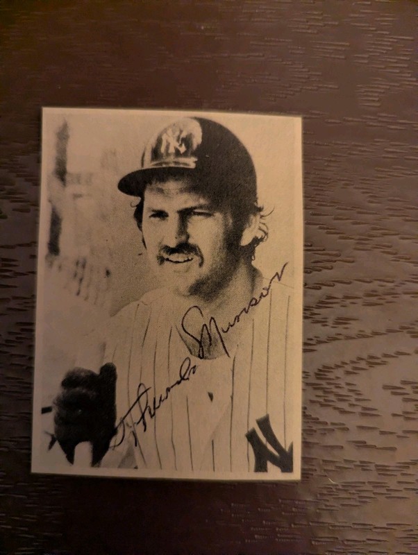 Thurman Munson Signed 1970's New York Yankees Magazine Photo Awesome 