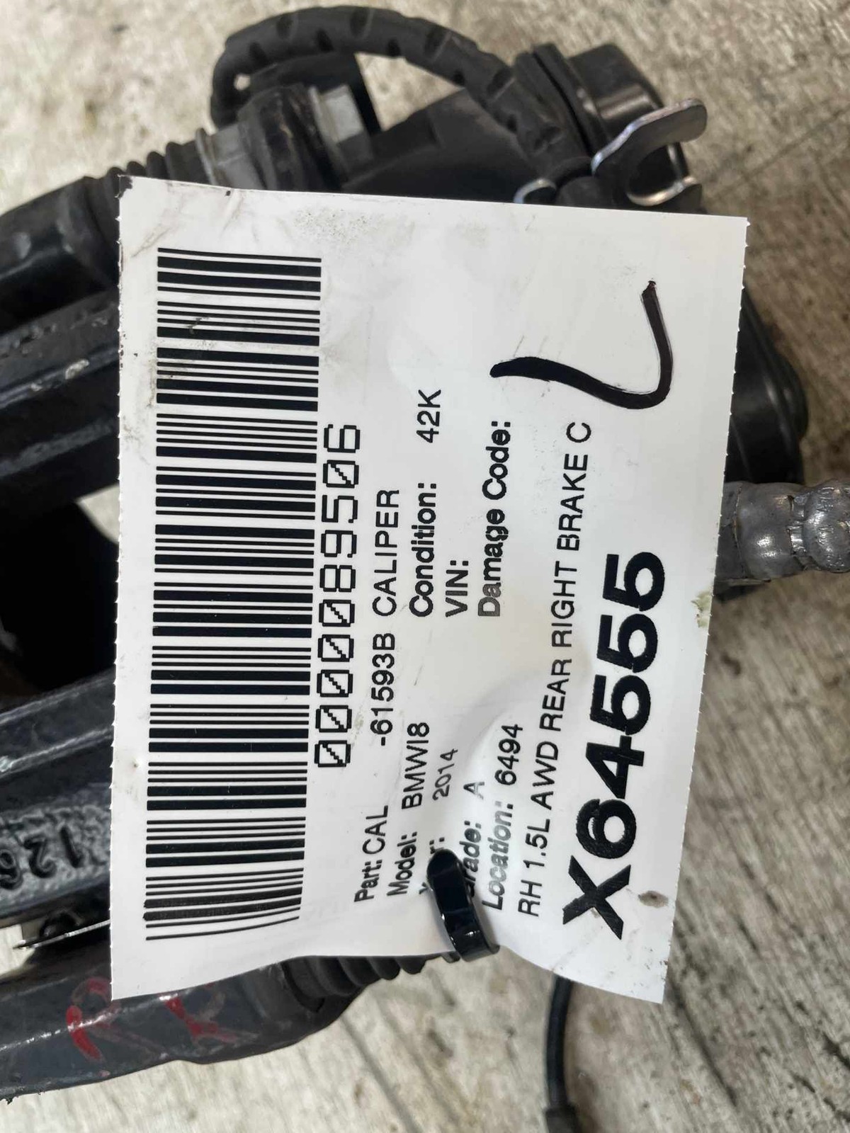 BMW i8 2014-2020 Rear Right Brake caliper